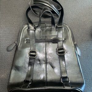 HESHE Backpack Leather Backpack Purse Convertible Designer Bag Pack For Work